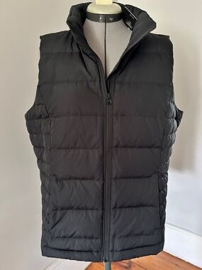 NEW- Land’s End Black Quilted Puffer Vest - Lightweight Layer